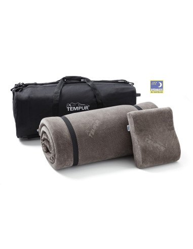 Set de Voyage Tempur - Oreiller + sur-matelas + sac sur roulettes