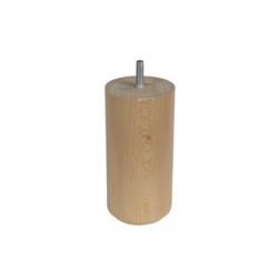 Pieds cylindrique en bois pour sommier à lattes