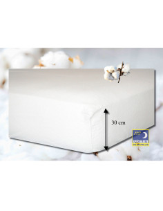 PROTÈGE-MATELAS SORAYA 100% COTON POCHE 30CM 2