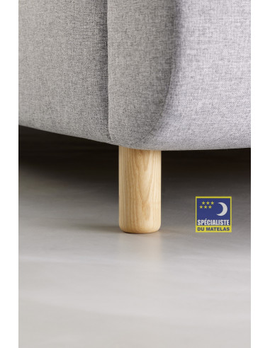 Lit Tempur Arc – Tête Vectra – Stone – Sommier électrique 2 moteurs