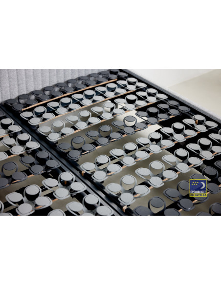 Lit Tempur Arc – Tête Vectra – Stone – Sommier électrique 2 moteurs