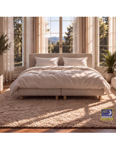 Set boxspring Auping Original Peach / Beige avec matelas Two