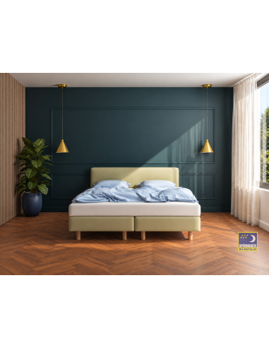 Boxspring Auping Original Peach / Beige avec matelas Two