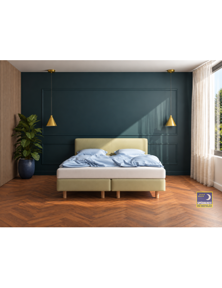 Boxspring Auping Original Peach / Beige avec matelas Two
