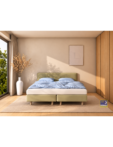 Boxspring Auping Original Peach / Beige avec matelas Two