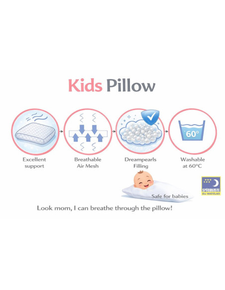 Oreiller enfant Kids Pillow 60 x 60 cm - Soraya