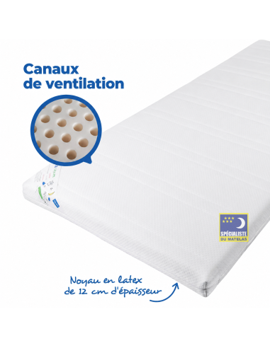 Matelas bébé 100% latex - Revor